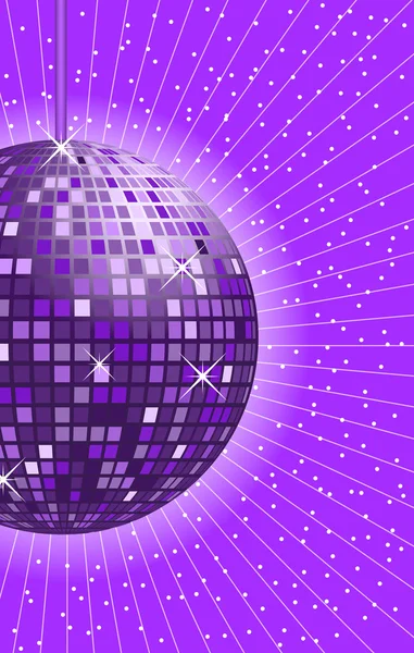 Disco bola púrpura — Archivo Imágenes Vectoriales