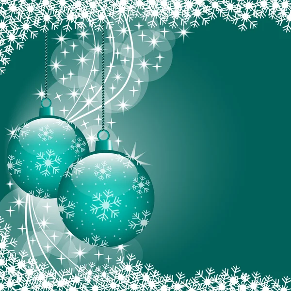 Palle di Natale blu — Vettoriale Stock