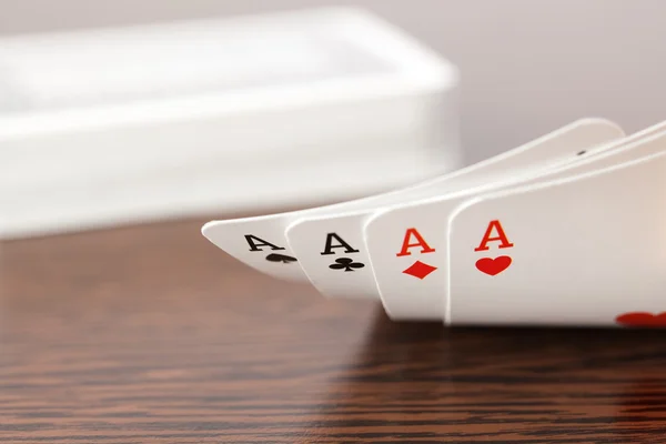 Poker cards on table — Stock Photo, Image
