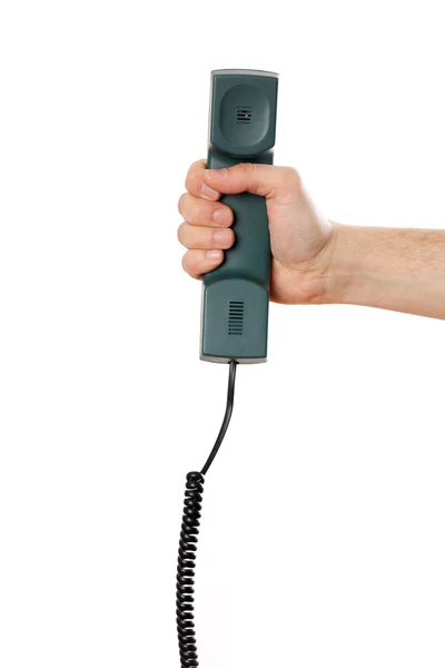 Телефон в руке — стоковое фото