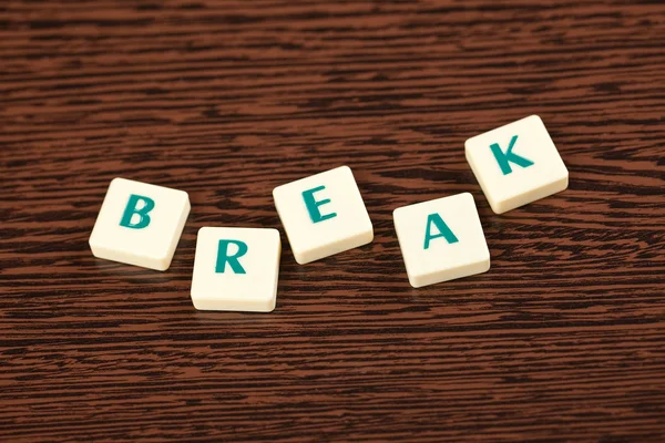 Word break — Stock Photo, Image