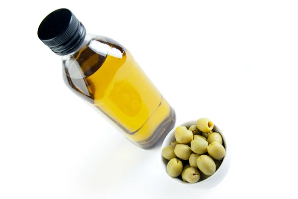 Aceitunas y aceite de oliva —  Fotos de Stock