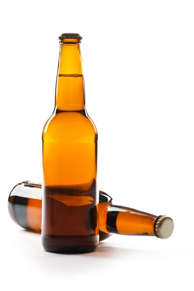 Brun flaska öl — Stockfoto