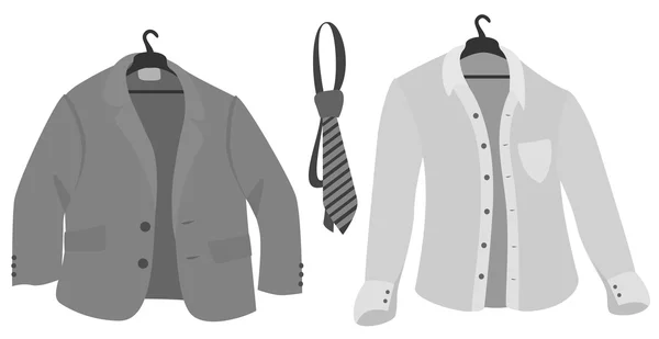 Set of clothes of the man — Stock Vector