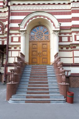 The main entrance into the cathedral clipart