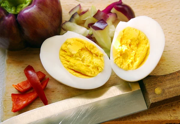 Яйцо и перец — стоковое фото