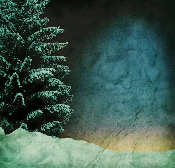 Гранжевий темний зимовий фон — стокове фото