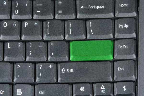 Tecla cinza no teclado — Fotografia de Stock
