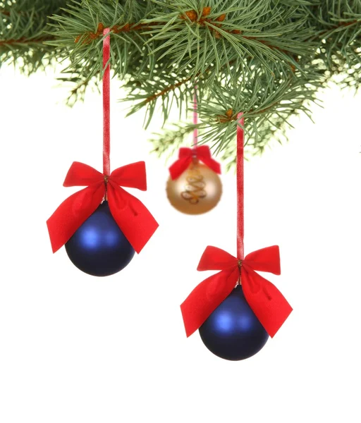 Větev s vánoční koule — Stock fotografie