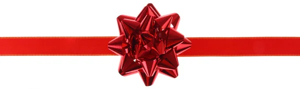 Fiocco regalo rosso — Foto Stock