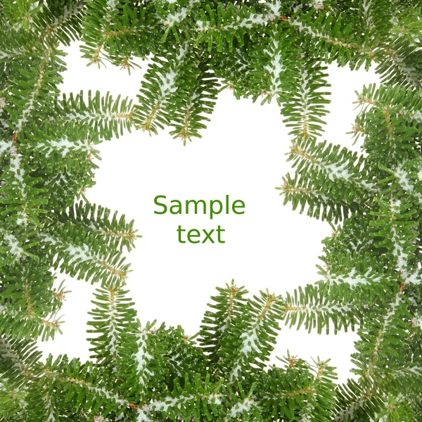 Green Christmas frame — Stock Photo, Image