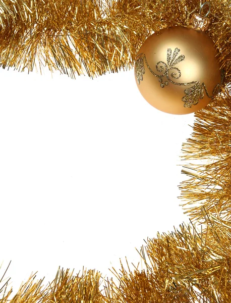 Złotej ramie Boże Narodzenie — Zdjęcie stockowe