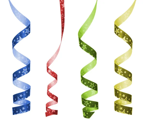 Cuatro cintas rizadas de color —  Fotos de Stock