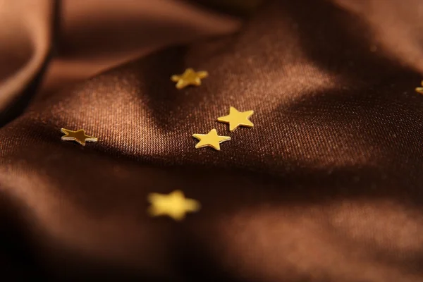 Čokoládová mřížka pozadí s hvězdami — Stock fotografie