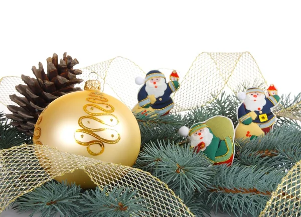 Noel arka plan ile santa clouse — Stok fotoğraf