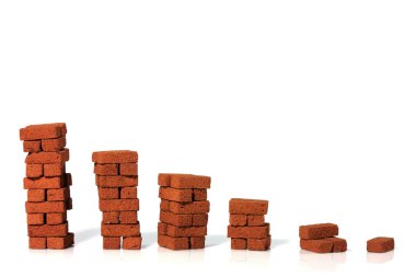 Stacks of bricks clipart