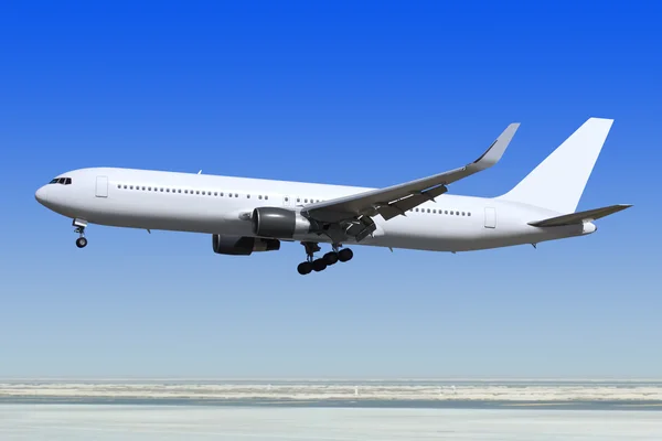 Passagier vliegtuig landing is — Stockfoto