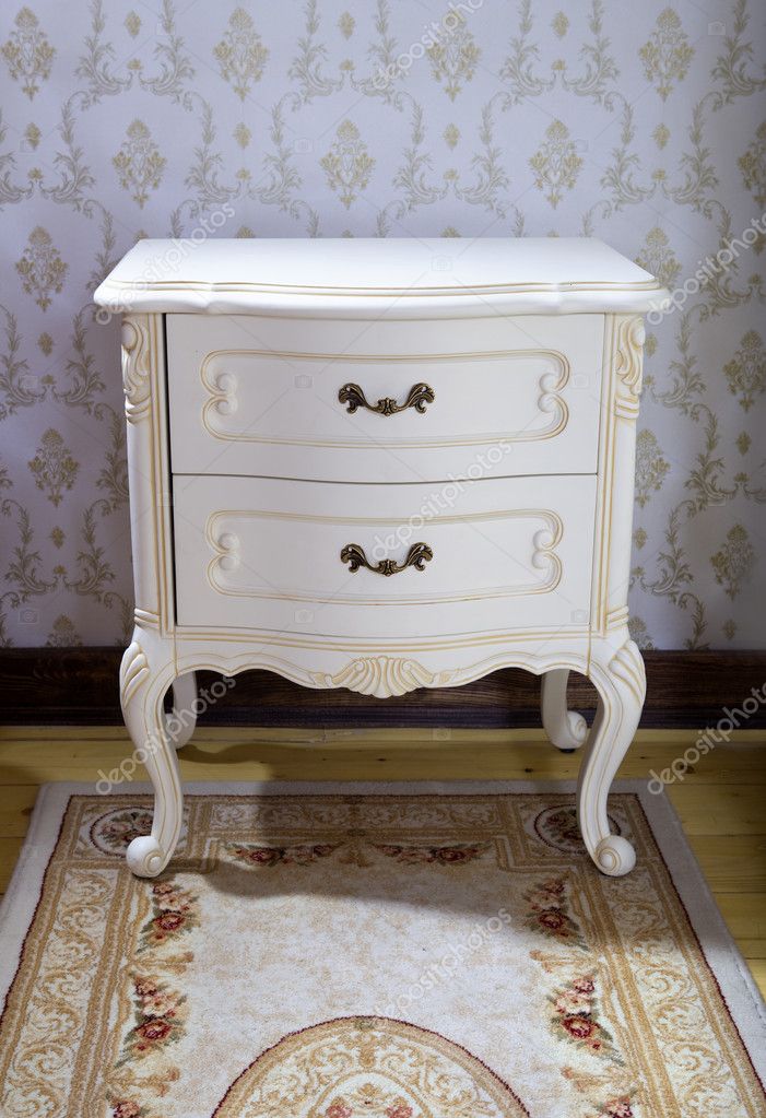 Vintage Bedside Table Stock Photo By, Antique Wooden Bedside Tables