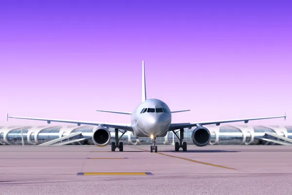 Kein großes Flugzeug am Flughafen — Stockfoto