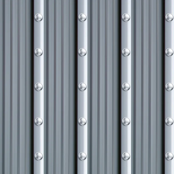 Gray metal texture with silver rivets — Stock Photo, Image