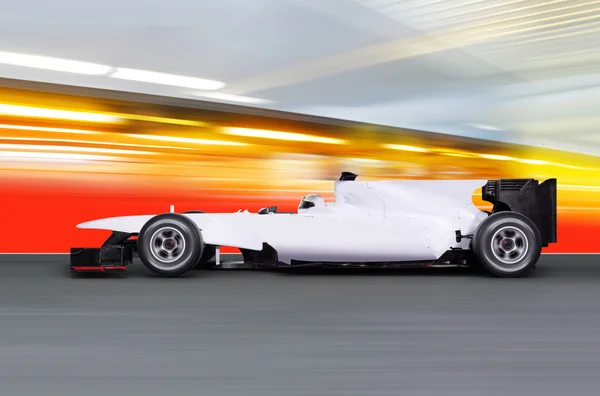 Formula 1 auto su strada vuota — Foto Stock