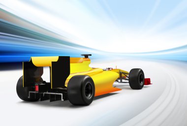 Formula one car clipart