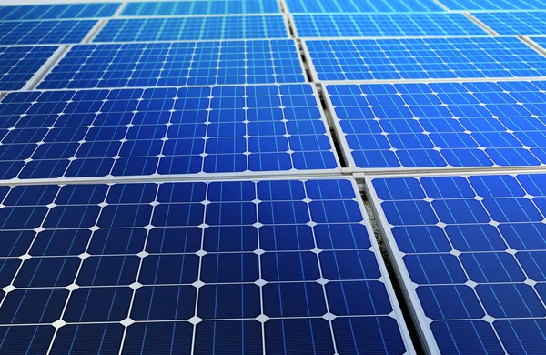 Bateria de célula solar — Fotografia de Stock