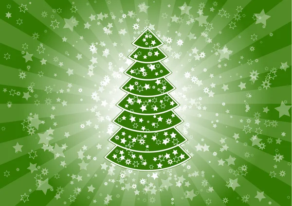 Grön jul — Stock vektor