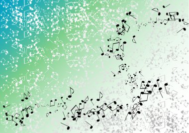 Green music clipart