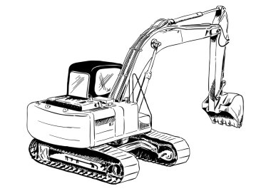 Excavator clipart