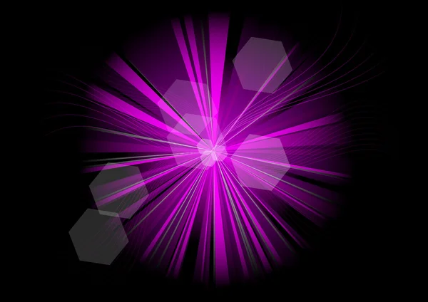Rayos púrpura — Vector de stock