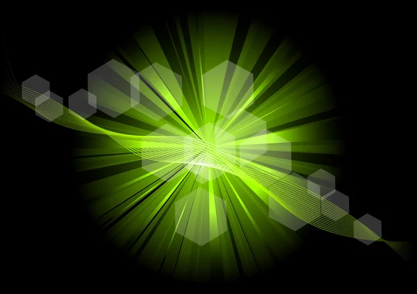 Groene ster te behalen — Stockvector