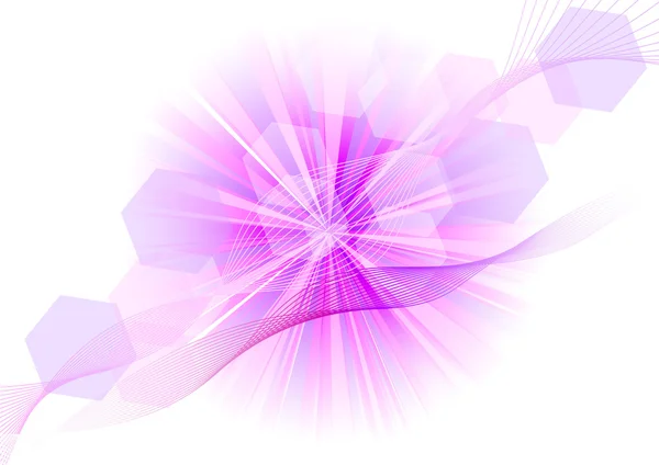 Purple rays — Stock Vector