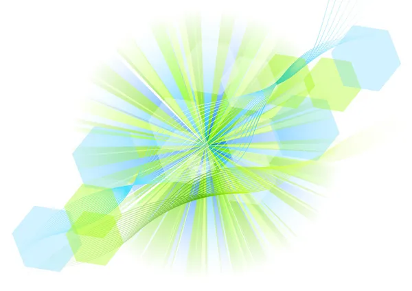Blå och grön — Stock vektor
