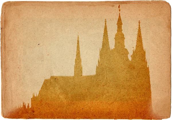 Praagse burcht en de kathedraal van St. vitus — Stockfoto