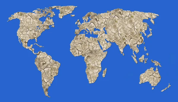 Ausgedörrte Erde - globale Wüste — Stockfoto