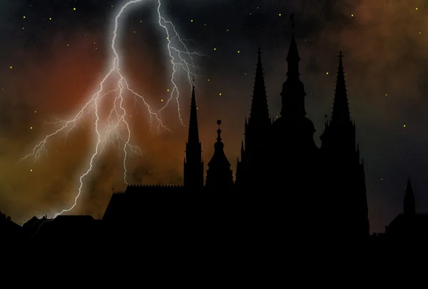 Prager Casle - Kathedrale des hl. Vitus — Stockfoto