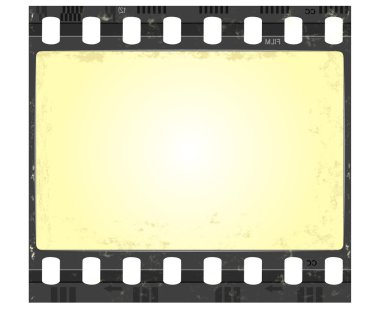 Film frame in grunge style clipart