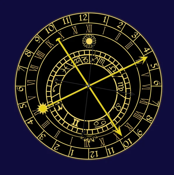 Astronomische Uhr — Stockfoto