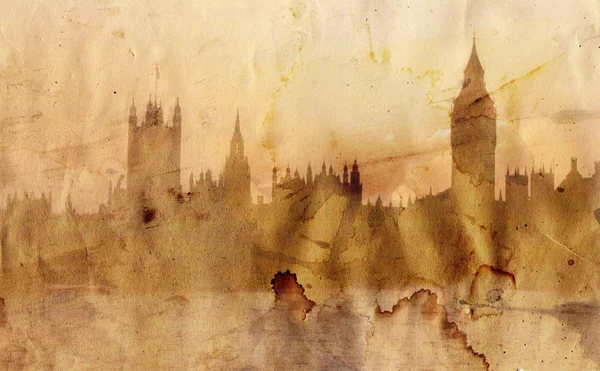 Panoramę Londynu w stylu artystycznego — Zdjęcie stockowe
