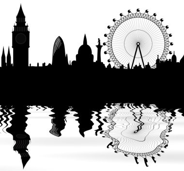 Skyline of London clipart