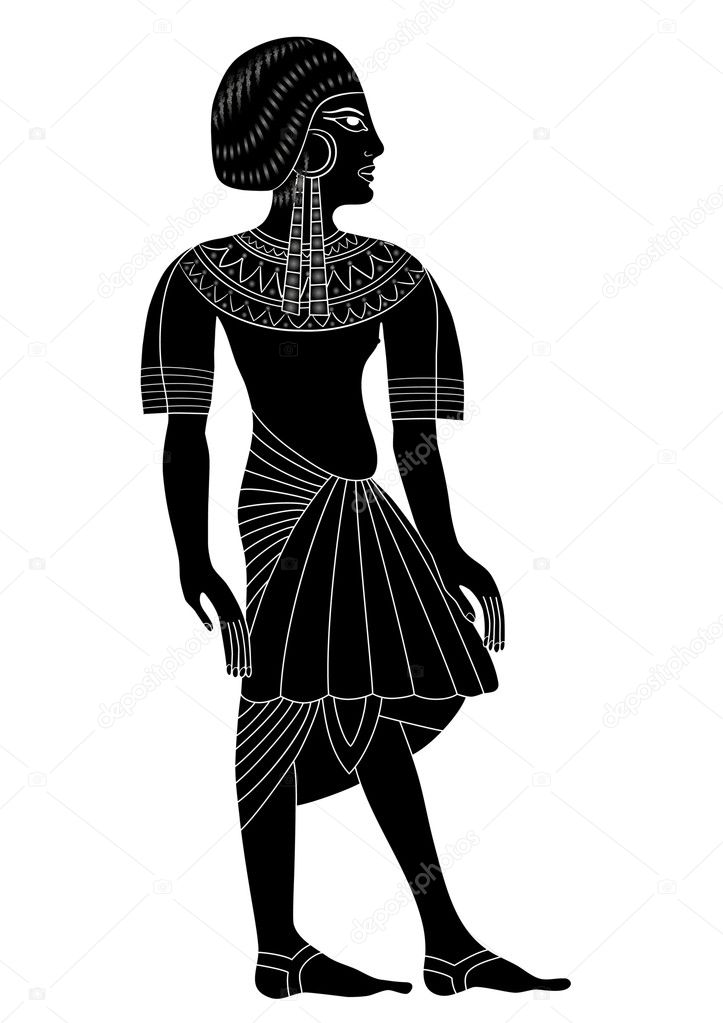 Woman Of Ancient Egypt Vector — Stock Vector © Siloto