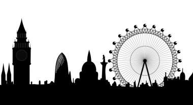 Panorama of London - vector clipart