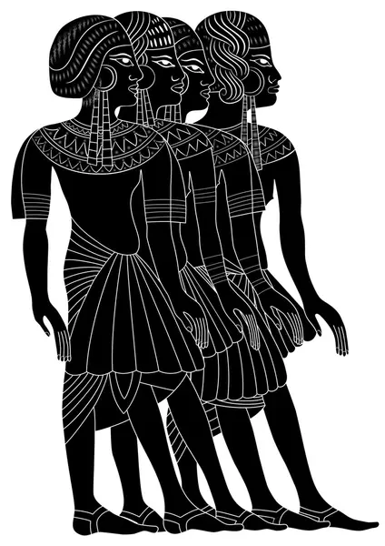 Frauen im alten Ägypten — Stockvektor