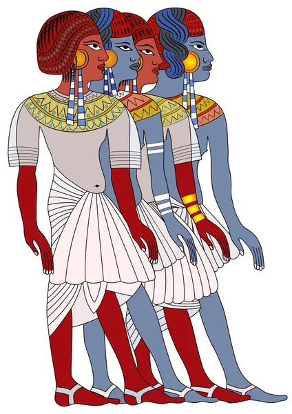 Frauen des alten Ägypten - Vektor — Stockvektor