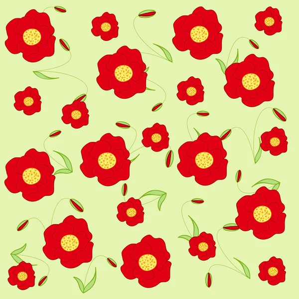 花のベクトルの背景 — ストックベクタ