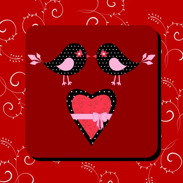 ベクトルのバレンタイン カード — ストックベクタ
