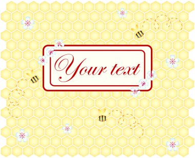 Vector honeycomb background clipart