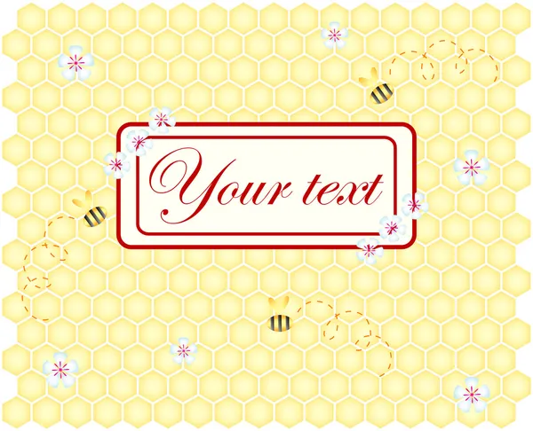 Fond vectoriel en nid d'abeille — Image vectorielle