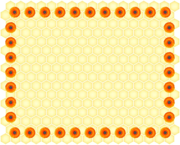 Vector honeycomb background — Stock Vector